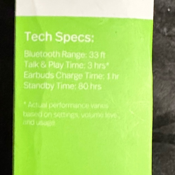 Polaroid True Wireless Neon Earbuds - Picture 5 of 6